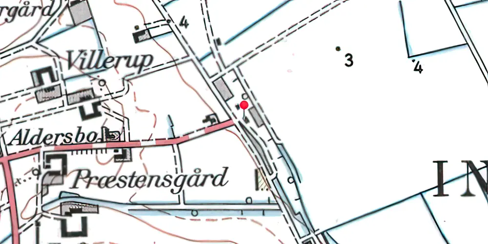Historisk kort over Ingstrup Station