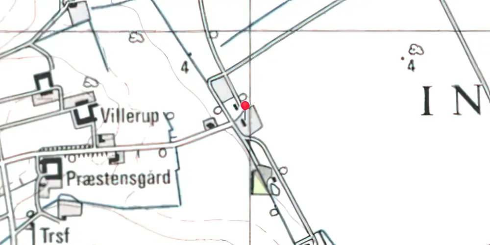 Historisk kort over Ingstrup Station 
