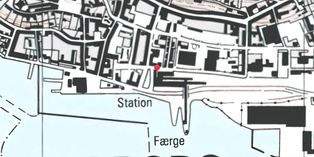 Historisk kort over Kalundborg Station