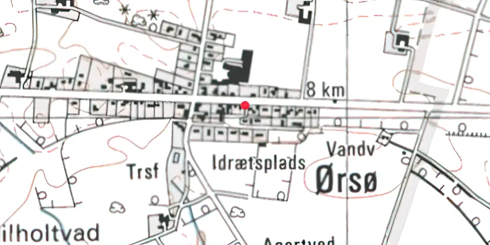 Historisk kort over Ørsø Station 