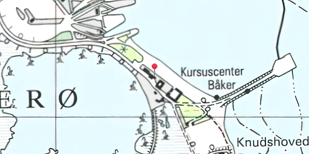 Historisk kort over Knudshoved Station