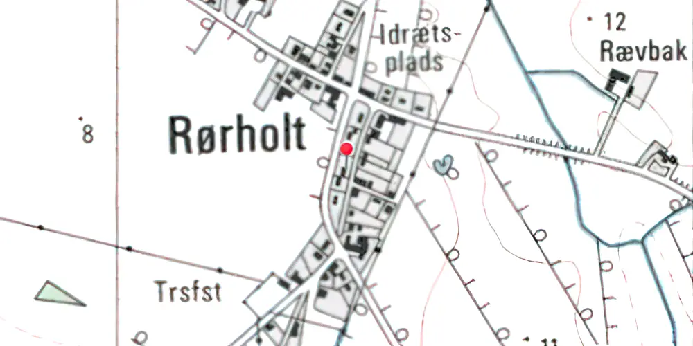 Historisk kort over Rørholt Station