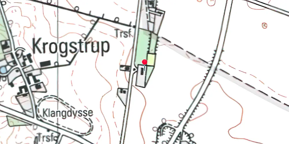 Historisk kort over Krogstrup Station 