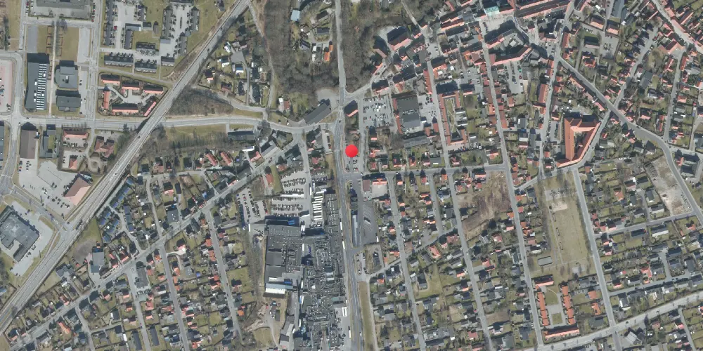 Historisk kort over Sæby Station