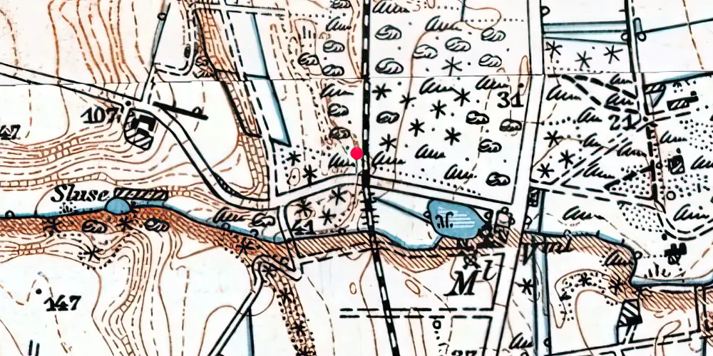 Historisk kort over Sulbæk Trinbræt