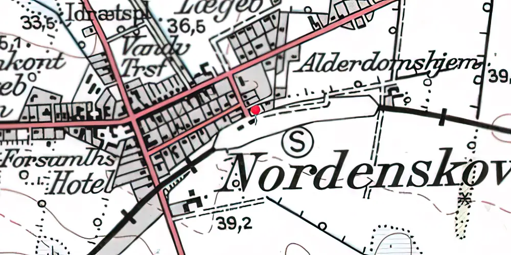 Historisk kort over Nordenskov Station