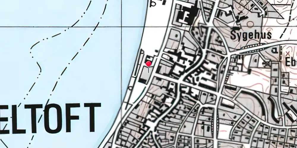 Historisk kort over Ebeltoft Station 