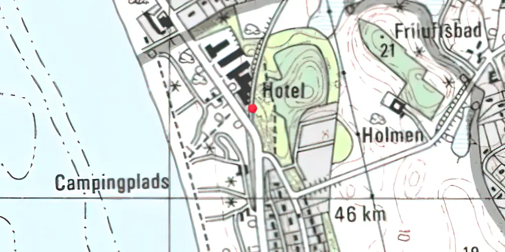 Historisk kort over Vibæk Trinbræt