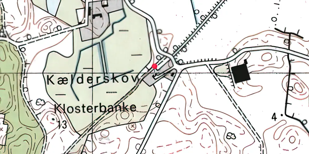 Historisk kort over Skærsø Station