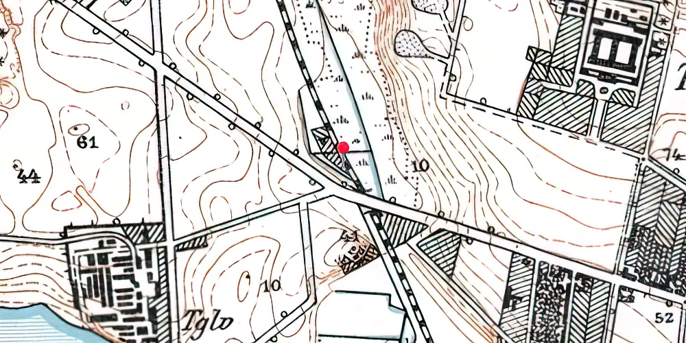 Historisk kort over Bygholm Trinbræt 