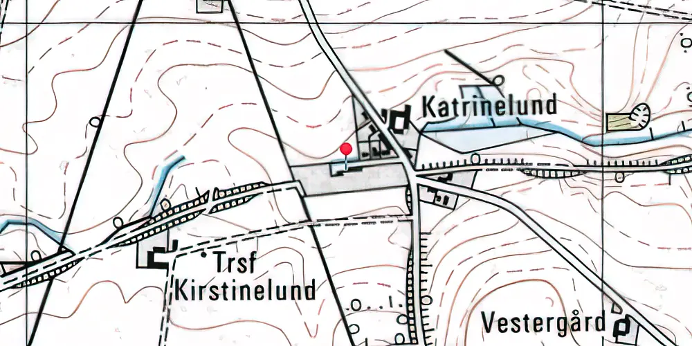 Historisk kort over Tønning Station