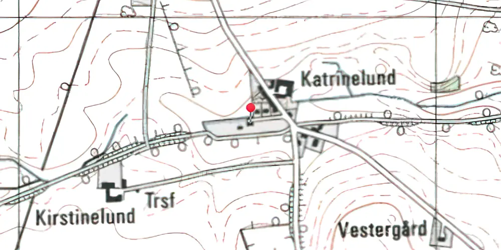 Historisk kort over Tønning Station 