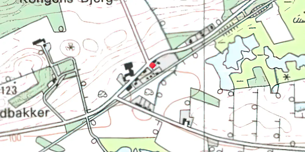 Historisk kort over Fogstrup Station 