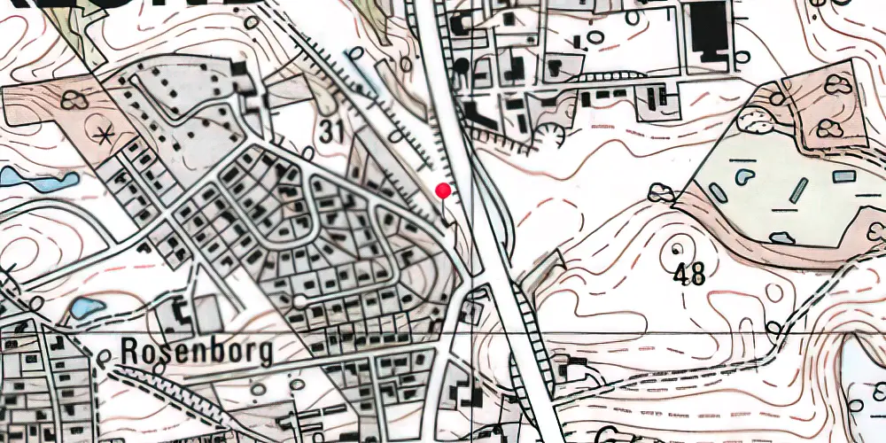 Historisk kort over Virklund Station
