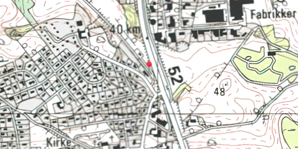 Historisk kort over Virklund Station
