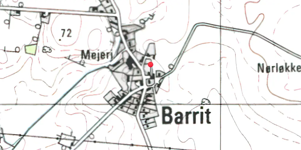 Historisk kort over Barrit Station 