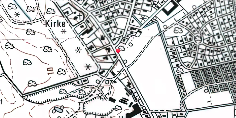 Historisk kort over Juelsminde Syd Trinbræt