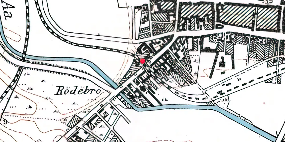 Historisk kort over Sønderbrogade Trinbræt