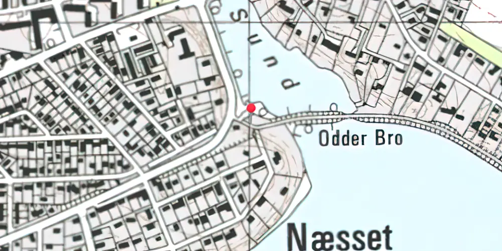 Historisk kort over Næsset Trinbræt 