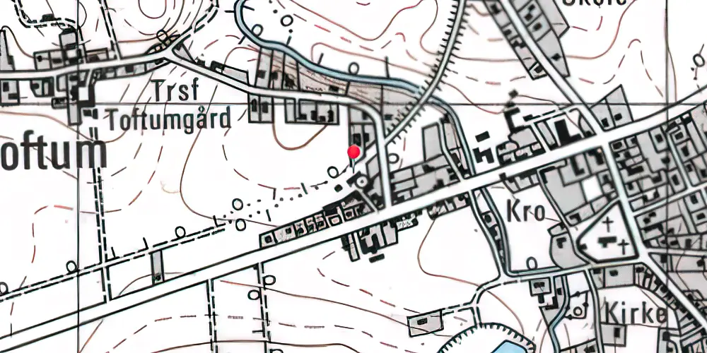 Historisk kort over Søvind Station