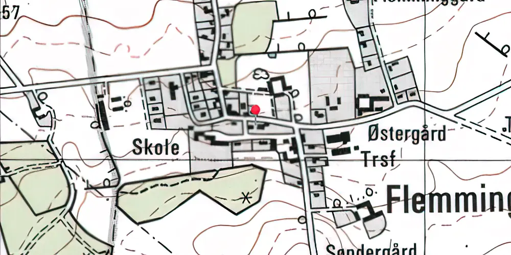 Historisk kort over Flemming Station 