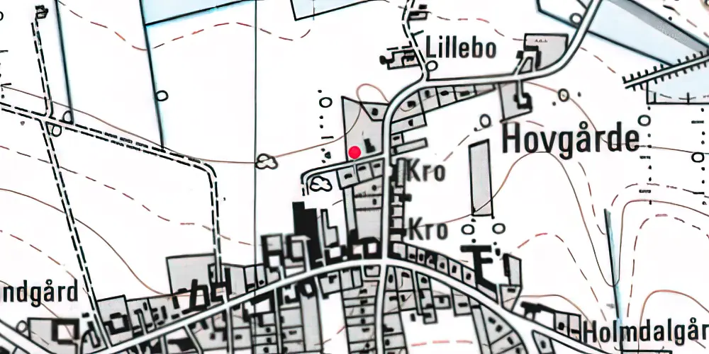 Historisk kort over Ølholm Station 