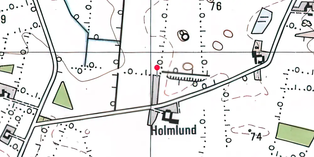 Historisk kort over Thyregodlund Trinbræt 