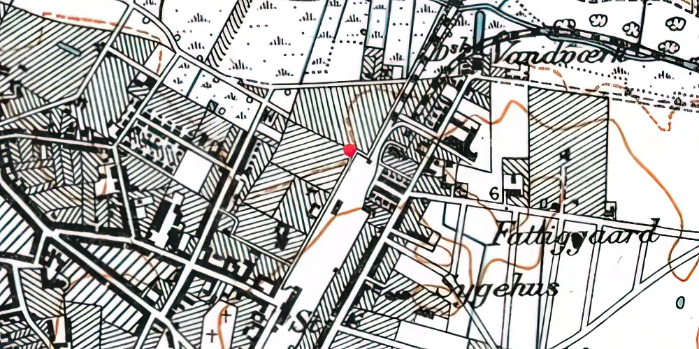 Historisk kort over Nykøbing Falster Station
