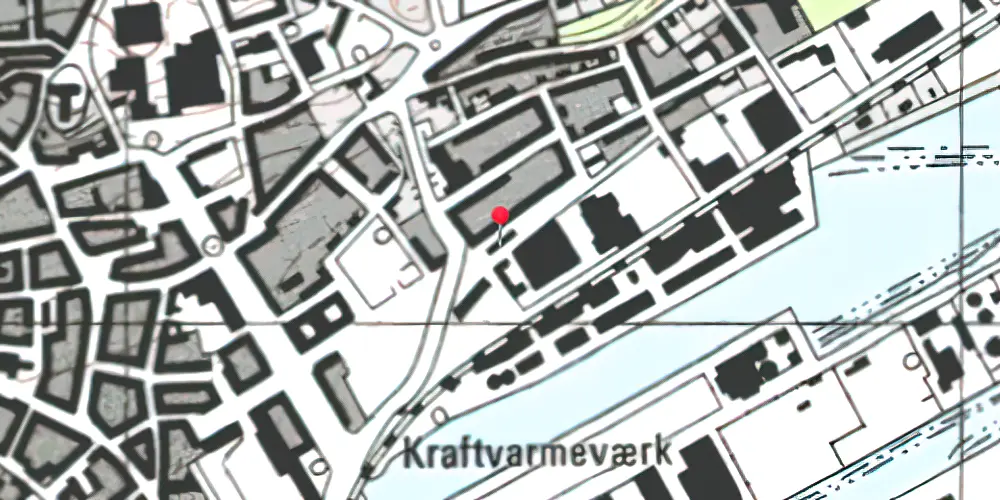 Historisk kort over Randers Privatbanestation