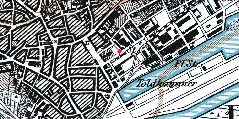 Historisk kort over Hadsundbanegården Station
