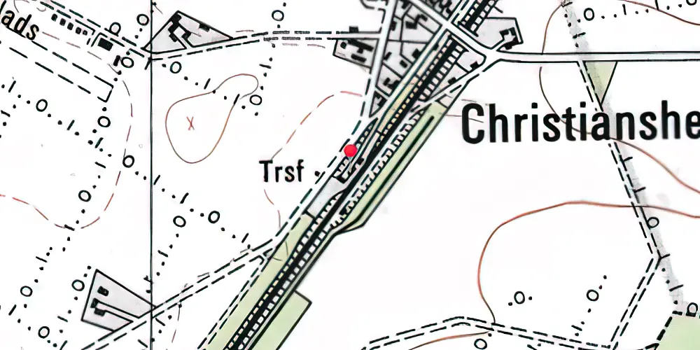 Historisk kort over Christianshede Station 