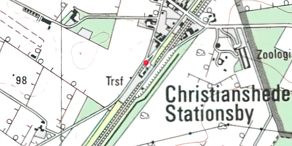 Historisk kort over Christianshede Station