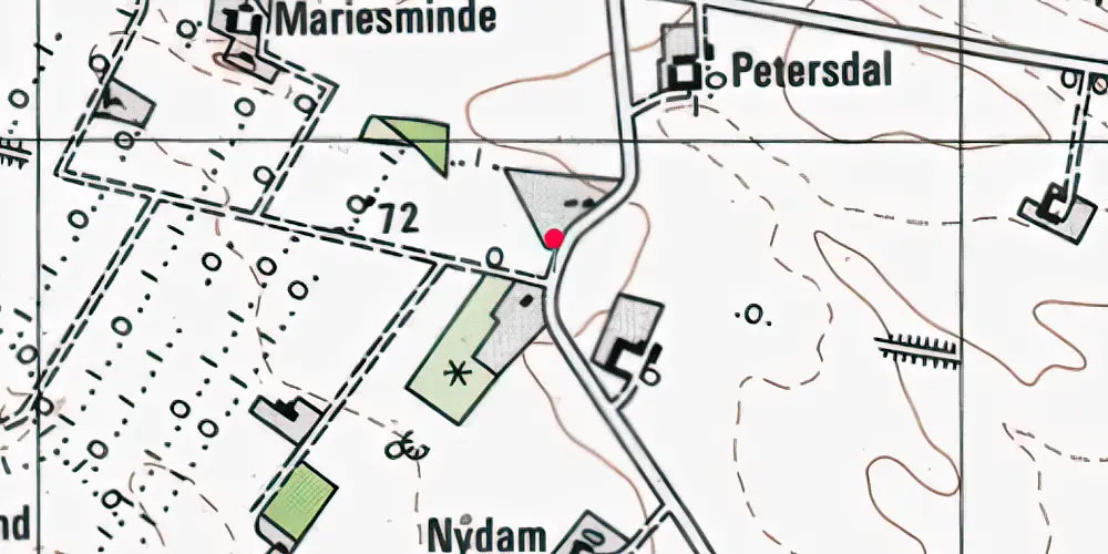 Historisk kort over Åle Vestermark Trinbræt