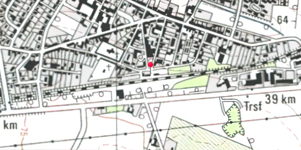Historisk kort over Ejstrupholm Station 