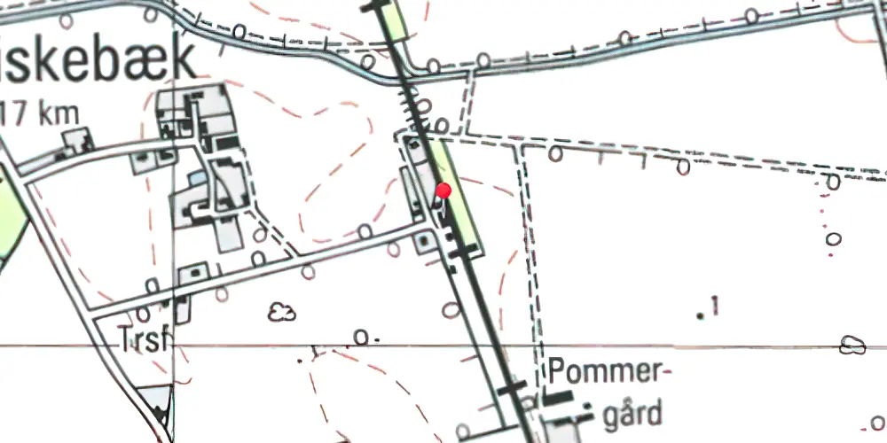 Historisk kort over Fiskebæk Station 