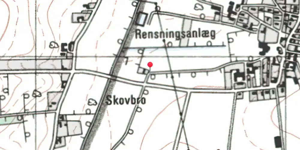 Historisk kort over Hammelev Trinbræt