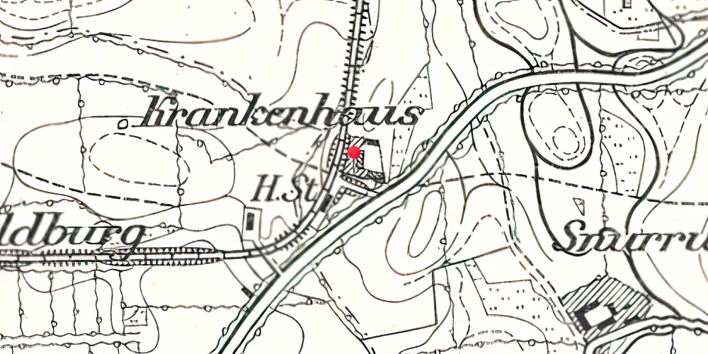 Historisk kort over Asserballe Station 