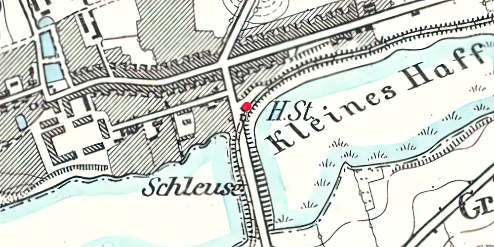 Historisk kort over Augustenborg Station 