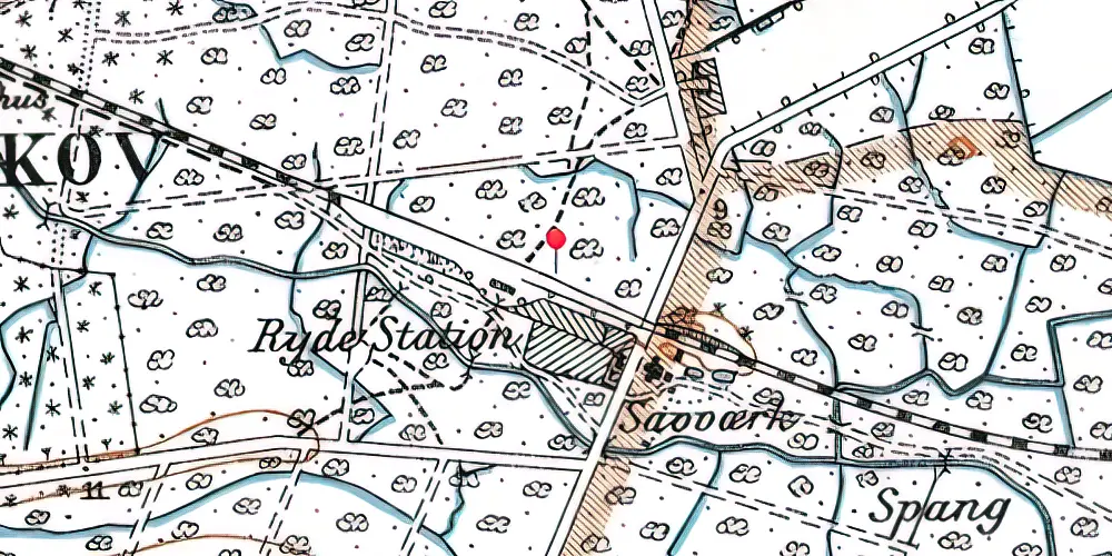 Historisk kort over Ryde Station
