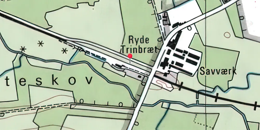 Historisk kort over Ryde Station 