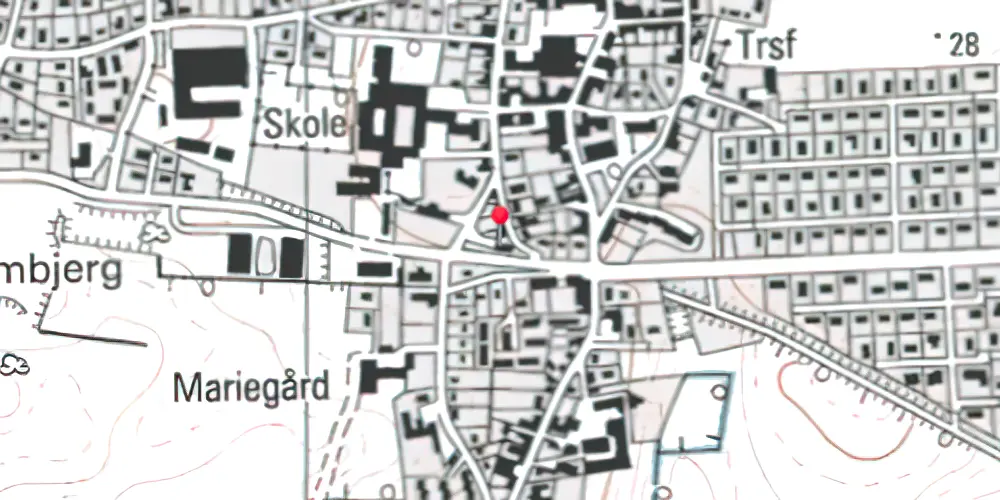Historisk kort over Broager Station