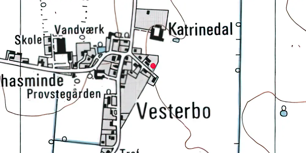 Historisk kort over Købelev Station 