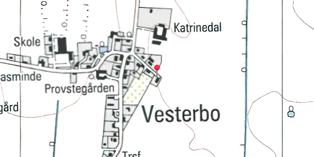 Historisk kort over Købelev Station