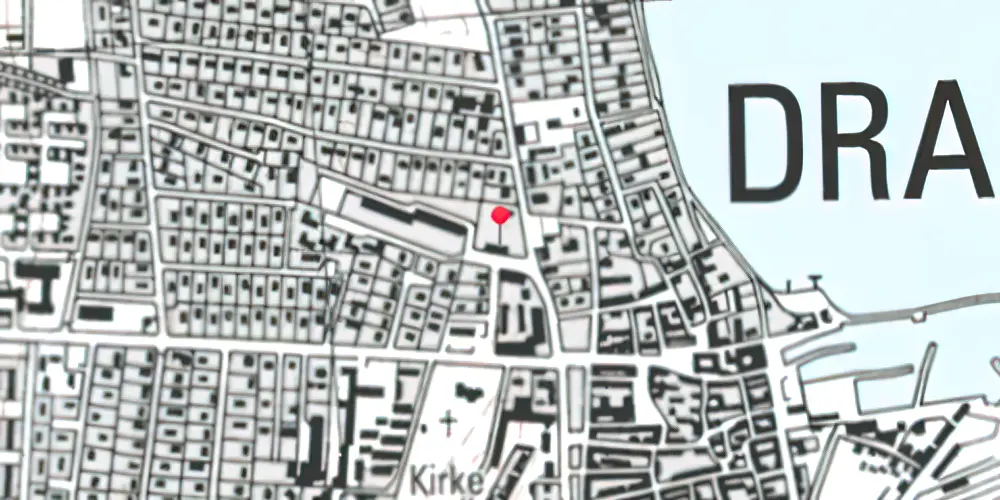 Historisk kort over Dragør Station