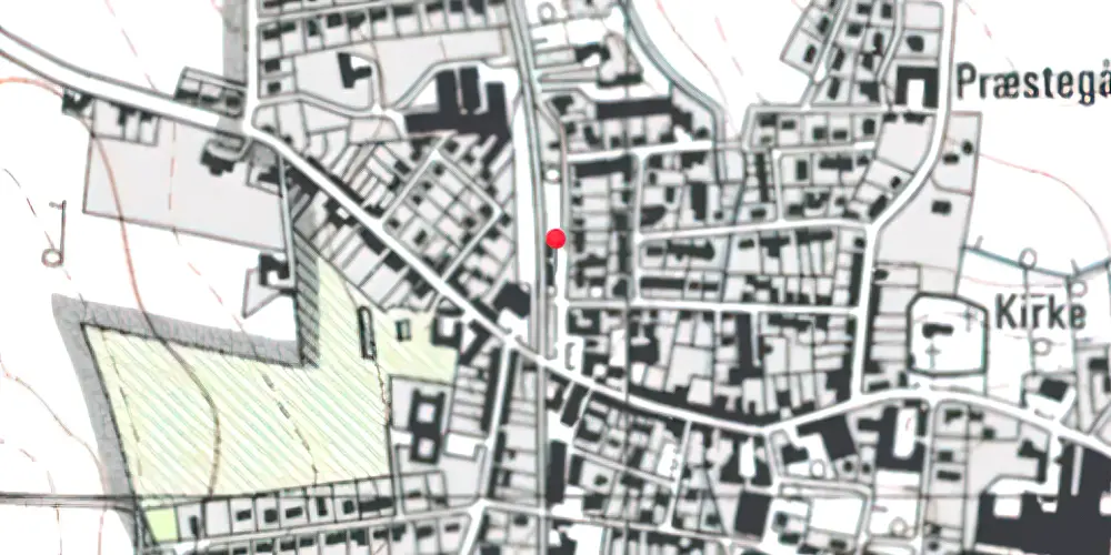Historisk kort over Durup Station