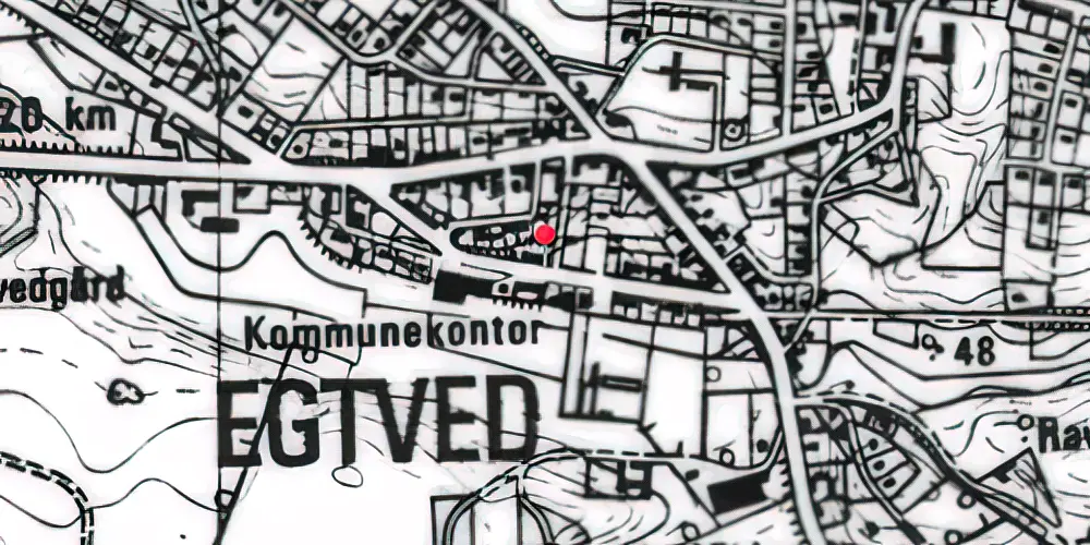 Historisk kort over Egtved Station 