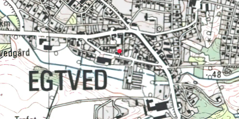 Historisk kort over Egtved Station 