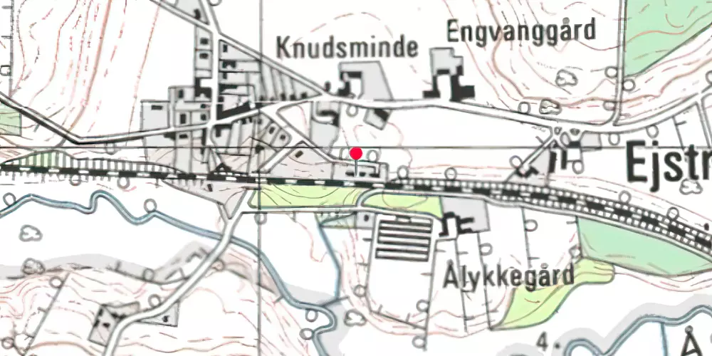 Historisk kort over Ejstrup Station 