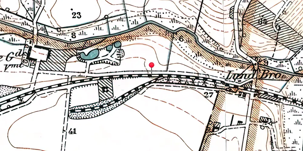 Historisk kort over Estvad Sidespor