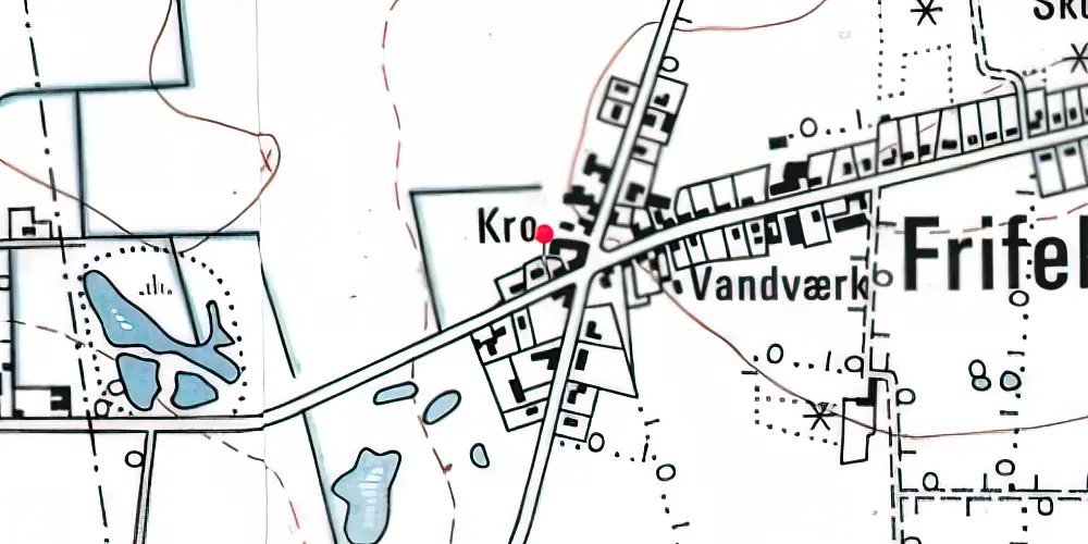 Historisk kort over Frifelt Station